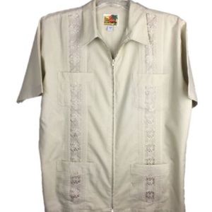 Haband Guayabera Original Cuban Men Shirt XL